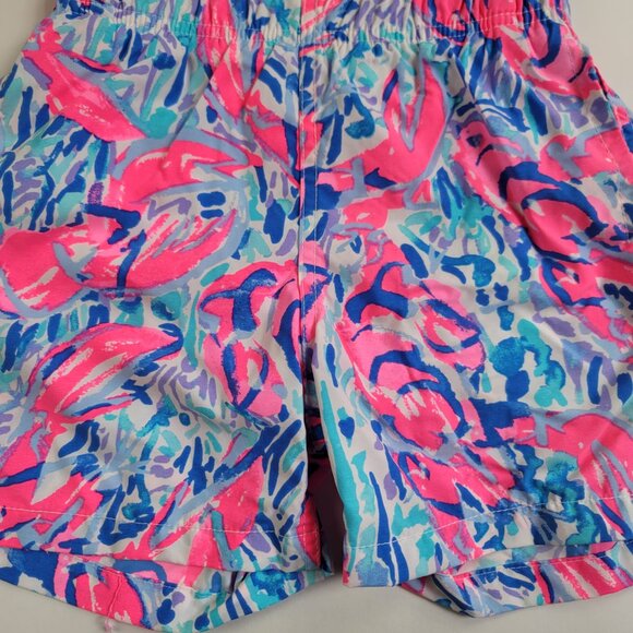Lilly Pulitzer Cracked Up Cosmic Coral junior capri trunk Boys - Picture 3 of 12